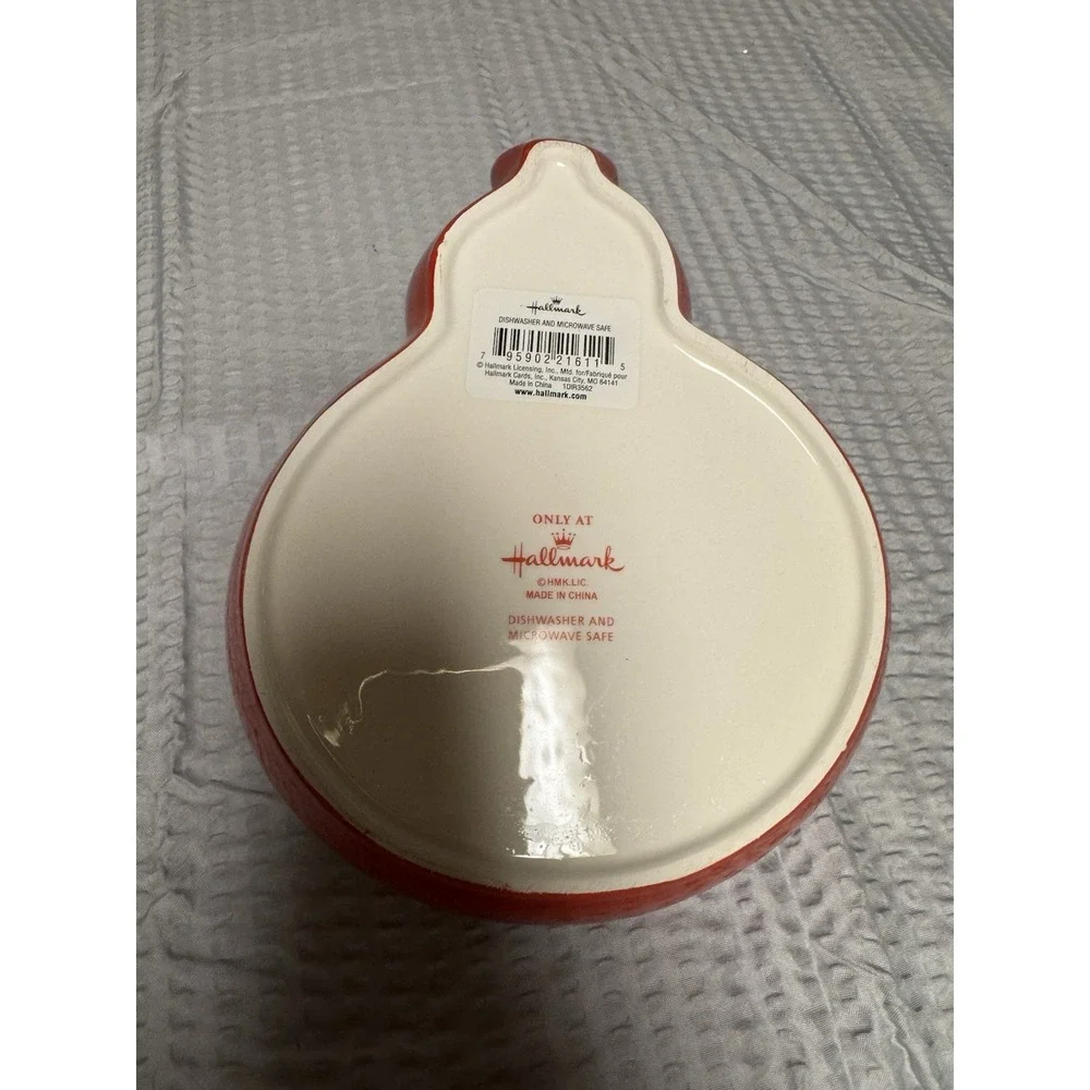Hallmark Snowman Candy Cookie Dish‎ Christmas Serving Dish